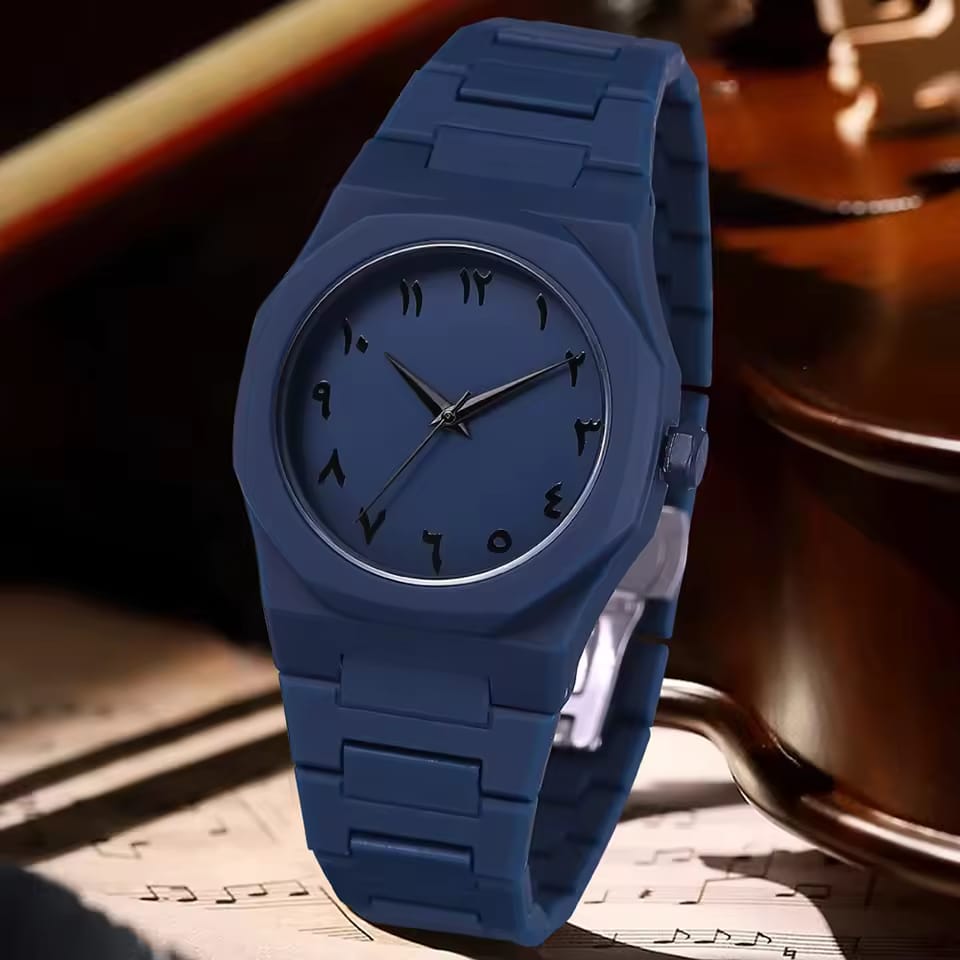 Black Arabic Aura Watch – Premium Luxury Timepiece by Luxaro