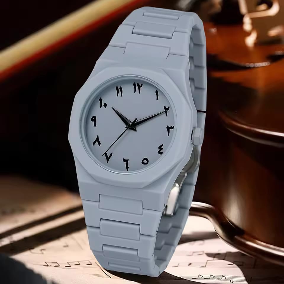 Black Arabic Aura Watch – Premium Luxury Timepiece by Luxaro